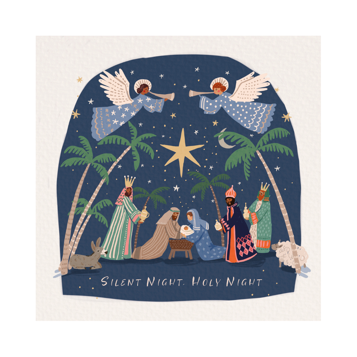 Angels at the Manger Christmas Cards (pack of 10)