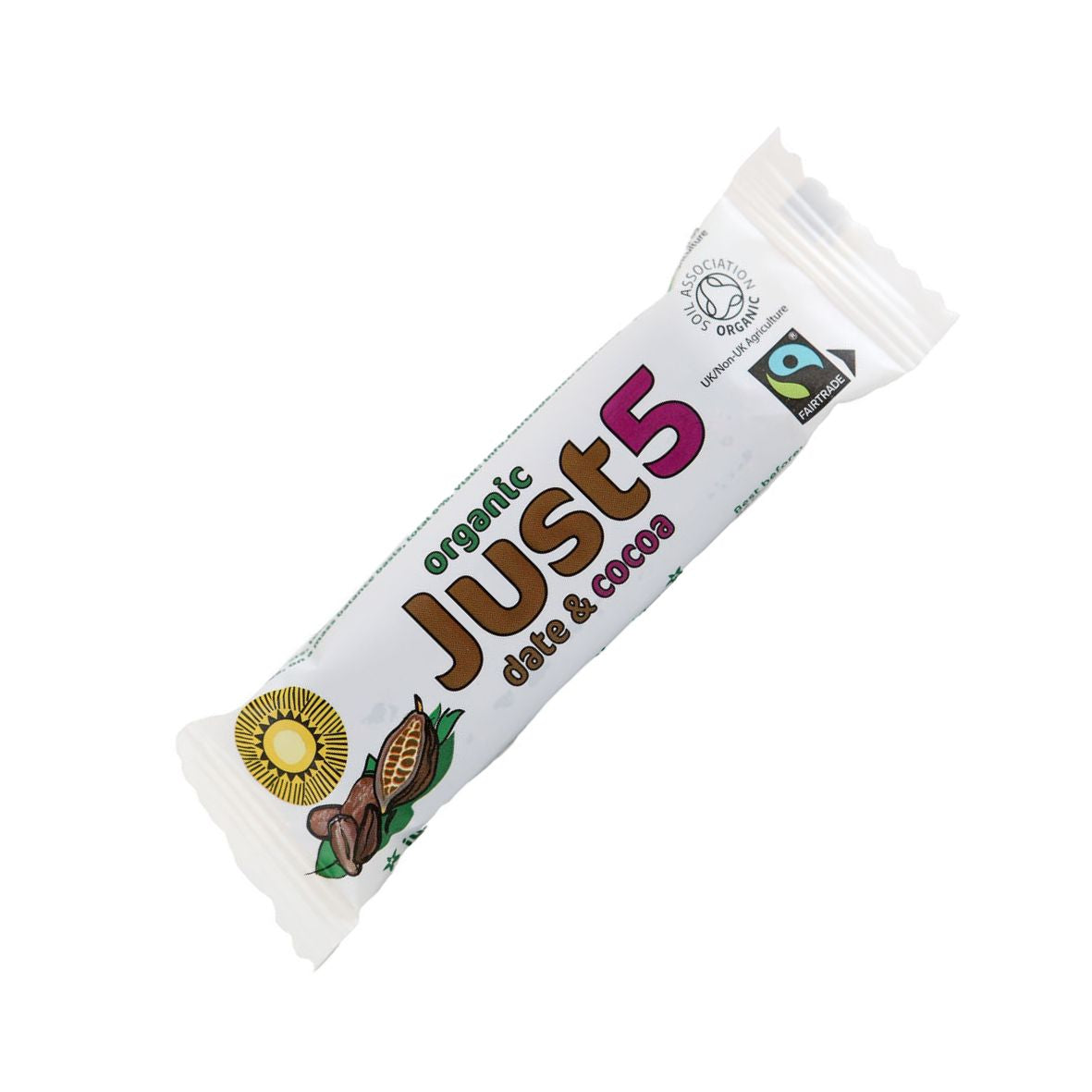 Just 5 Organic Date & Cocoa Bar (40g)