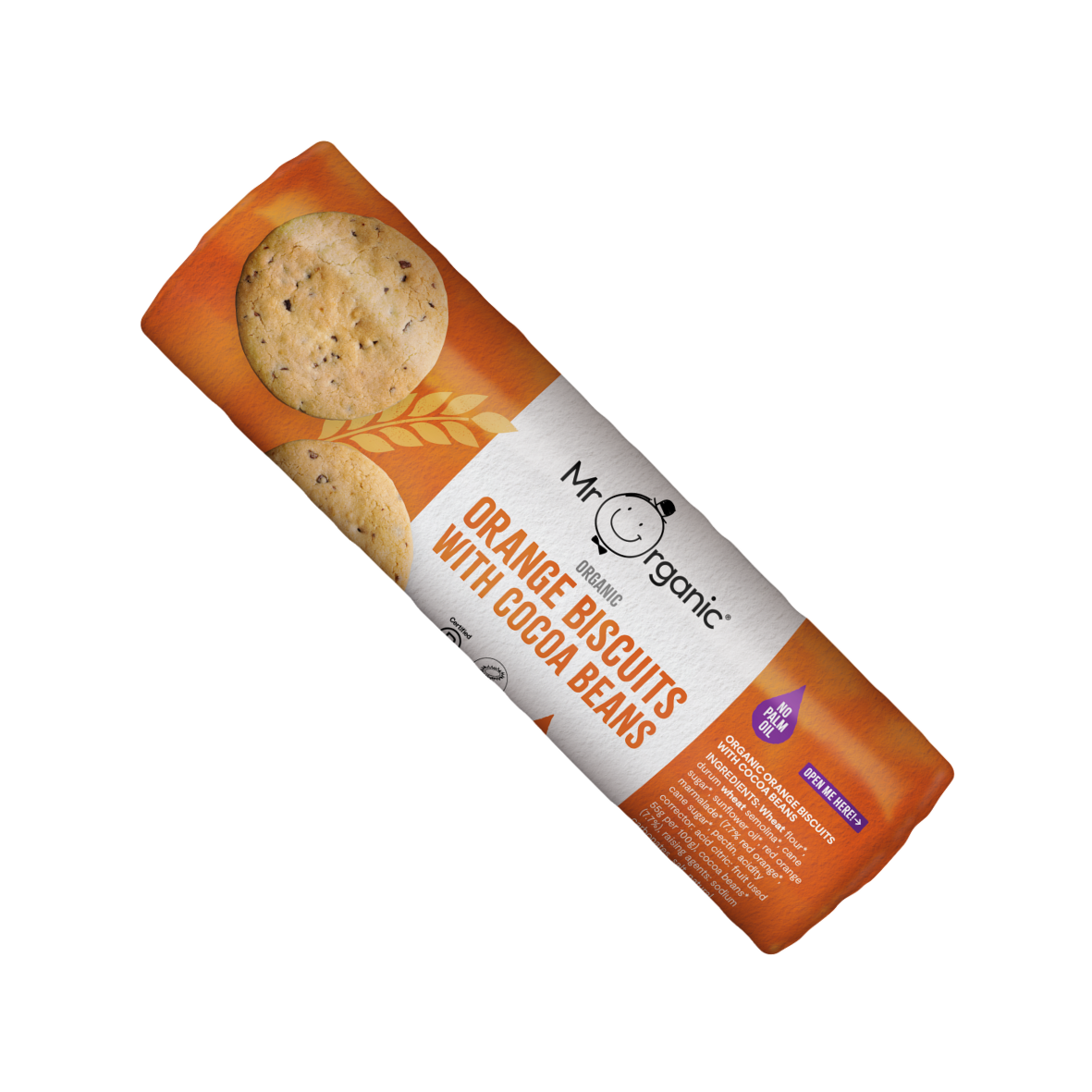 Orange Biscuits with Cocoa Beans 250g