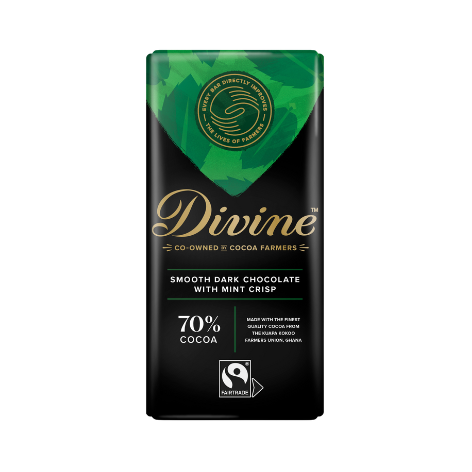 Dark Chocolate with Mint Crisp (90g)