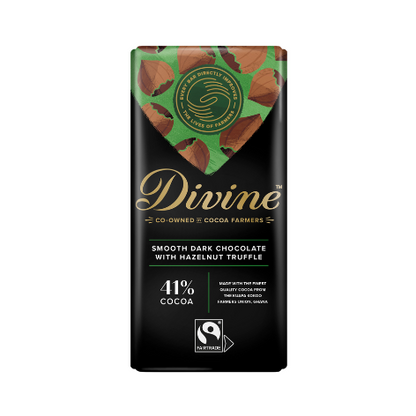 Dark Chocolate with Hazelnut Truffle (90g)