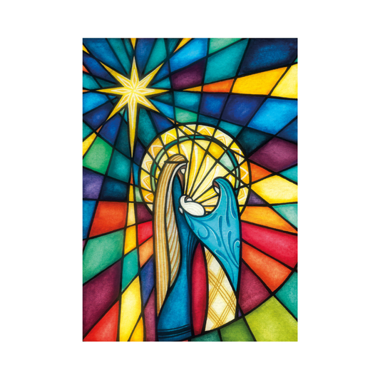Stained Glass Window Christmas Cards (pack of 10)