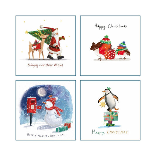 Festive Christmas Card Set (Pack of 20)