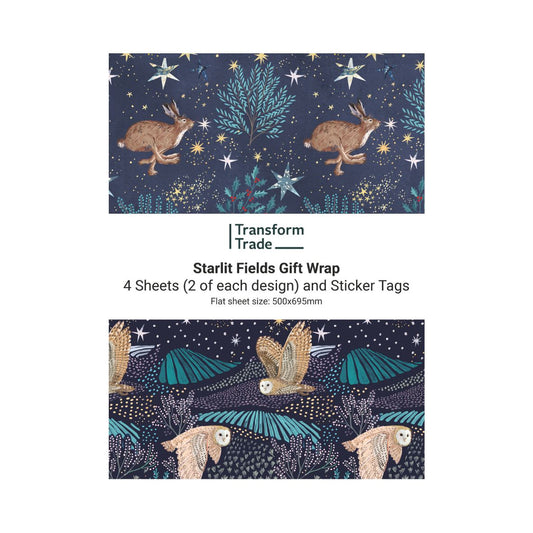 Starlit Fields Gift Wrap (4 sheets) x 1 unit