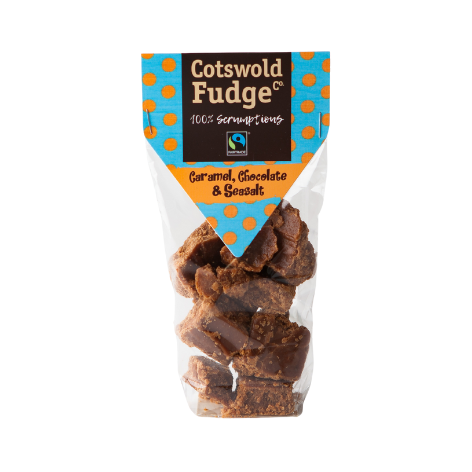 Caramel, Chocolate and Seasalt Fudge (150g)