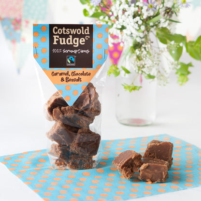 Caramel, Chocolate and Seasalt Fudge (150g)
