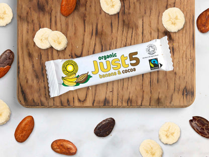 Just 5 Organic Banana & Cocoa Bar (40g)