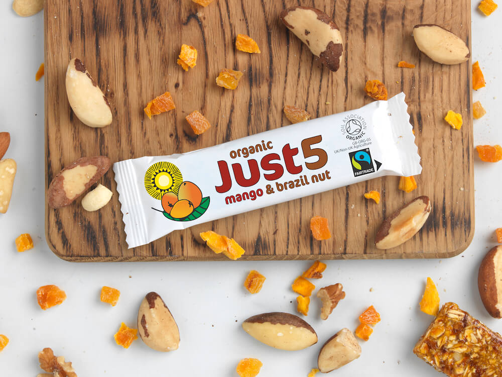 Just 5 Organic Mango & Brazil Nut Bar (40g)