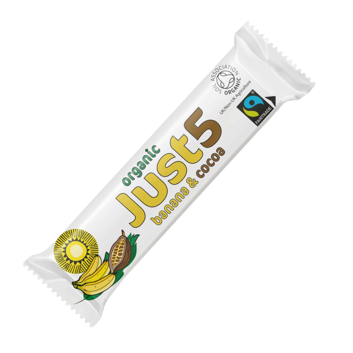 Just 5 Organic Banana & Cocoa Bar (40g)